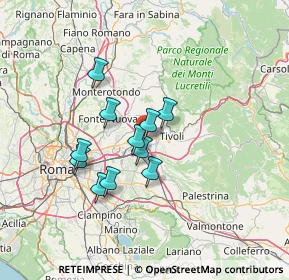 Mappa Via Giovan Battista Brunello, 00011 Tivoli RM, Italia (11.09364)
