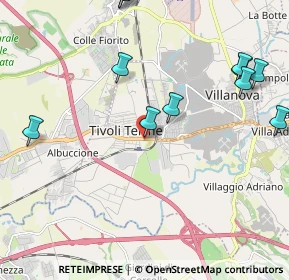 Mappa Via Giovan Battista Brunello, 00011 Tivoli RM, Italia (2.68909)