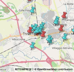 Mappa Via Giovan Battista Brunello, 00011 Tivoli RM, Italia (1.665)