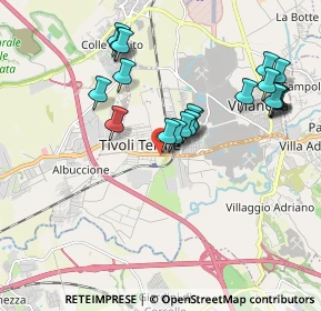 Mappa Via Giovan Battista Brunello, 00011 Tivoli RM, Italia (1.9865)