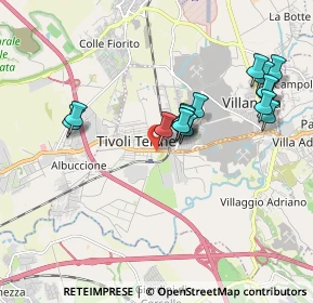 Mappa Via Giovan Battista Brunello, 00011 Tivoli RM, Italia (1.8825)