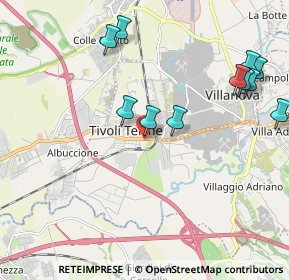 Mappa Via Giovan Battista Brunello, 00011 Tivoli RM, Italia (2.38545)