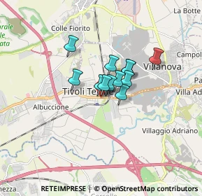 Mappa Via Giovan Battista Brunello, 00011 Tivoli RM, Italia (0.9725)