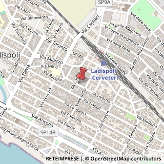 Mappa Via Livorno, 70, 00055 Ladispoli, Roma (Lazio)