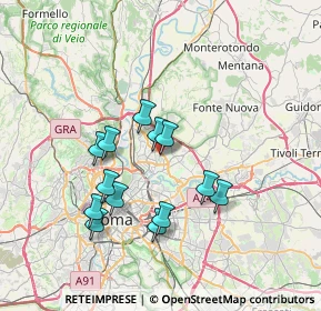 Mappa Via Alberto Lionello Localita, 00139 Roma RM, Italia (6.66923)
