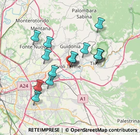 Mappa Centro Commerciale Tiburtino VIA TIBURTINA KM 20 500 1, 00011 Tivoli RM, Italia (6.52786)