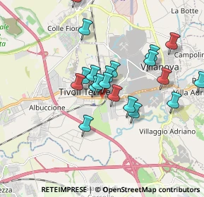Mappa Centro Commerciale Tiburtino VIA TIBURTINA KM 20 500 1, 00011 Tivoli RM, Italia (1.636)