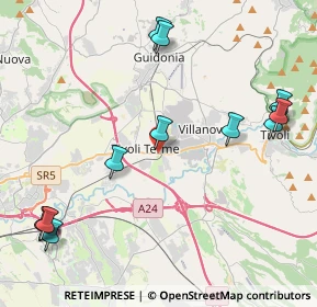 Mappa Centro Commerciale Tiburtino VIA TIBURTINA KM 20 500 1, 00011 Tivoli RM, Italia (5.4775)