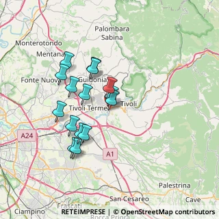Mappa Via Lago del Trasimeno, 00010 Tivoli RM, Italia (6.60333)