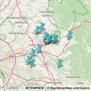 Mappa Via Lago del Trasimeno, 00010 Tivoli RM, Italia (5.36429)