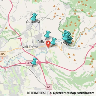 Mappa Via Lago del Trasimeno, 00010 Tivoli RM, Italia (3.53154)