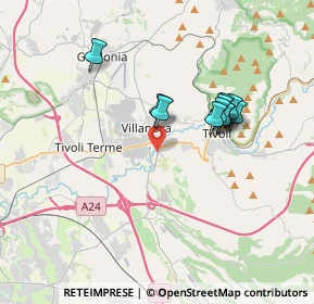 Mappa Via Lago del Trasimeno, 00010 Tivoli RM, Italia (3.16455)