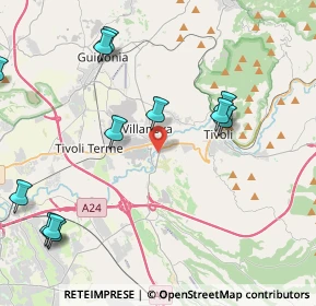 Mappa Via Lago del Trasimeno, 00010 Tivoli RM, Italia (6.13467)