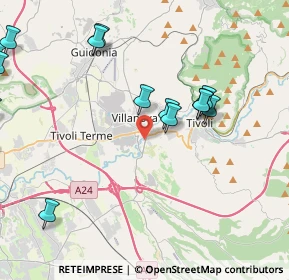 Mappa Via Lago del Trasimeno, 00010 Tivoli RM, Italia (5.48333)
