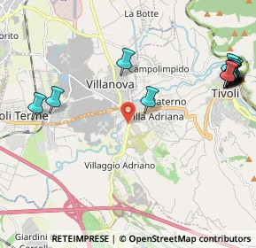 Mappa Via Lago del Trasimeno, 00010 Tivoli RM, Italia (2.98667)
