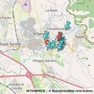Mappa Via Lago del Trasimeno, 00010 Tivoli RM, Italia (1.14182)