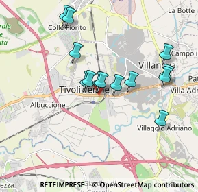 Mappa VIA TIBURTINA KM. 21+700, 00011 Tivoli RM, Italia (1.72308)