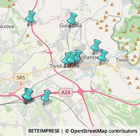 Mappa VIA TIBURTINA KM. 21+700, 00011 Tivoli RM, Italia (4.11)