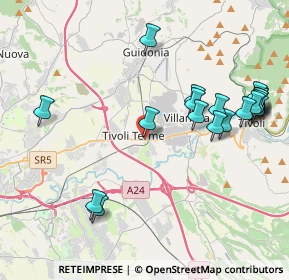 Mappa VIA TIBURTINA KM. 21+700, 00011 Tivoli RM, Italia (4.8945)