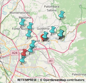 Mappa VIA TIBURTINA KM. 21+700, 00011 Tivoli RM, Italia (6.52786)