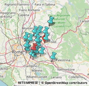 Mappa VIA TIBURTINA KM. 21+700, 00011 Tivoli RM, Italia (10.8325)