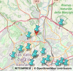 Mappa Via Possagno, 00191 Roma RM, Italia (5.89333)