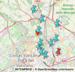 Mappa Via Possagno, 00191 Roma RM, Italia (3.81818)