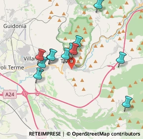 Mappa Strada Rivellese, 00019 Tivoli RM, Italia (3.59333)