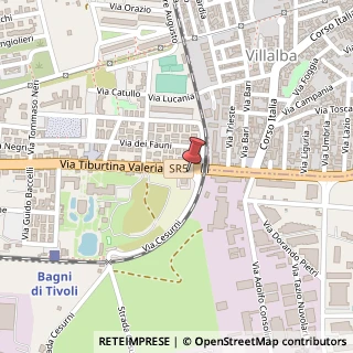 Mappa Via Nazionale Tiburtina, 158, 00011 Tivoli, Roma (Lazio)