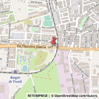 Mappa Via Tiburtina Valeria, km 20.300, 12 Tivoli, Roma (Lazio)