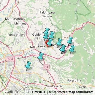 Mappa Via Toscana, 00010 Tivoli RM, Italia (5.54545)
