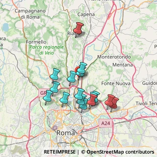 Mappa Via San Giovanni Valdarno, 00138 Roma RM, Italia (6.90824)