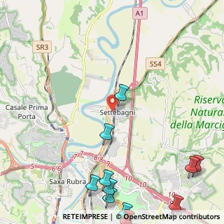 Mappa Via San Giovanni Valdarno, 00138 Roma RM, Italia (3.53091)