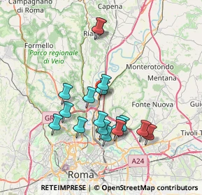 Mappa Via Poggio a Caiano, 00138 Roma RM, Italia (6.93706)