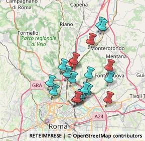 Mappa Via Poggio a Caiano, 00138 Roma RM, Italia (6.84)