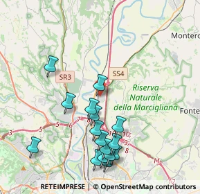 Mappa Via Poggio a Caiano, 00138 Roma RM, Italia (4.50188)