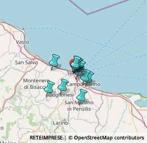 Mappa Lungomare Cristoforo Colombo, 86039 Termoli CB, Italia (6.21923)