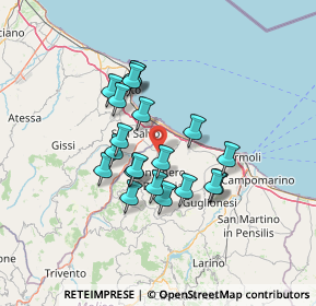 Mappa 86036 Montenero di Bisaccia CB, Italia (11.5645)