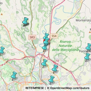 Mappa Via della Stazione di Settebagni, 00138 Roma RM, Italia (5.69385)