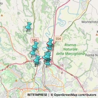 Mappa Via della Stazione di Settebagni, 00138 Roma RM, Italia (2.89727)