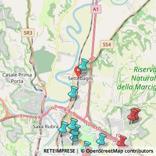 Mappa Via della Stazione di Settebagni, 00138 Roma RM, Italia (3.58083)