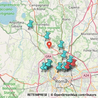 Mappa Via Luigi Caravani, 00189 Roma RM, Italia (8.73421)