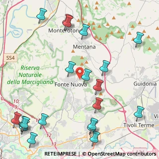 Mappa Via Luigi Settembrini, 00013 Roma RM, Italia (6.263)