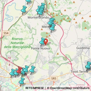 Mappa Via Luigi Settembrini, 00013 Roma RM, Italia (6.886)