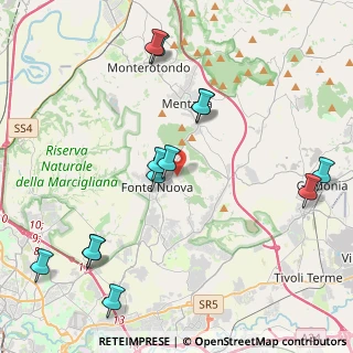 Mappa Via Luigi Settembrini, 00013 Roma RM, Italia (5.05692)