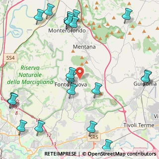 Mappa Via Luigi Settembrini, 00013 Roma RM, Italia (6.341)