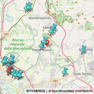 Mappa Via Luigi Settembrini, 00013 Roma RM, Italia (7.089)