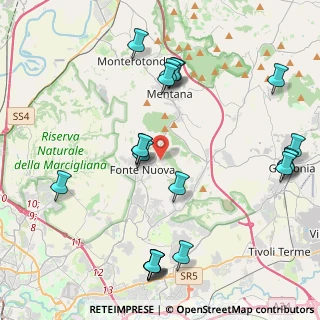Mappa Via Luigi Settembrini, 00013 Roma RM, Italia (5.2265)