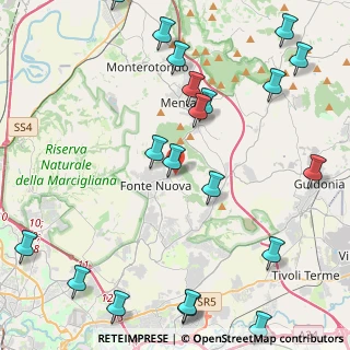 Mappa Via Luigi Settembrini, 00013 Roma RM, Italia (6.1005)