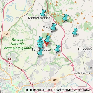 Mappa Via Luigi Settembrini, 00013 Roma RM, Italia (2.98273)